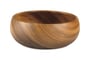 Acacia Wood Round Bowl 3" x 8"